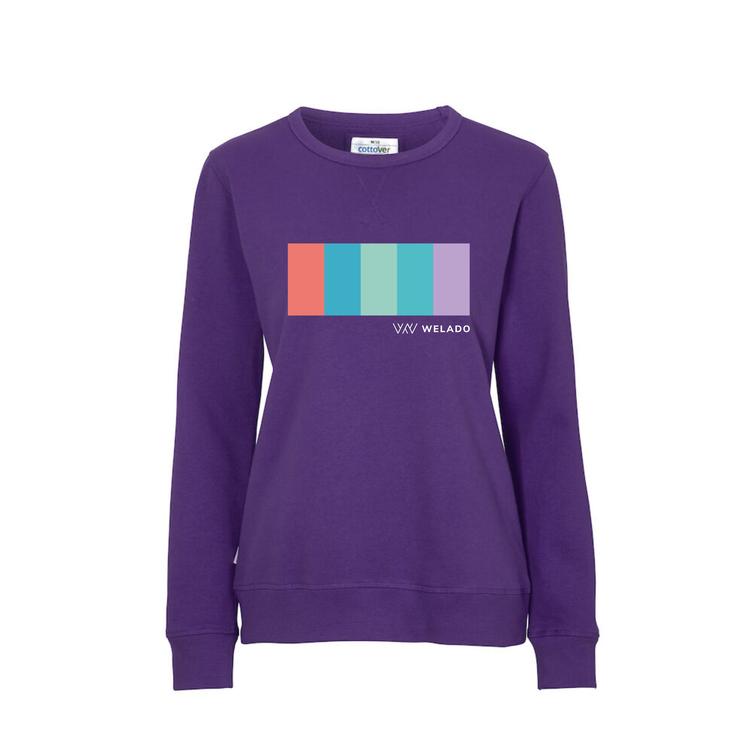 Naisten collegepaita welado logolla