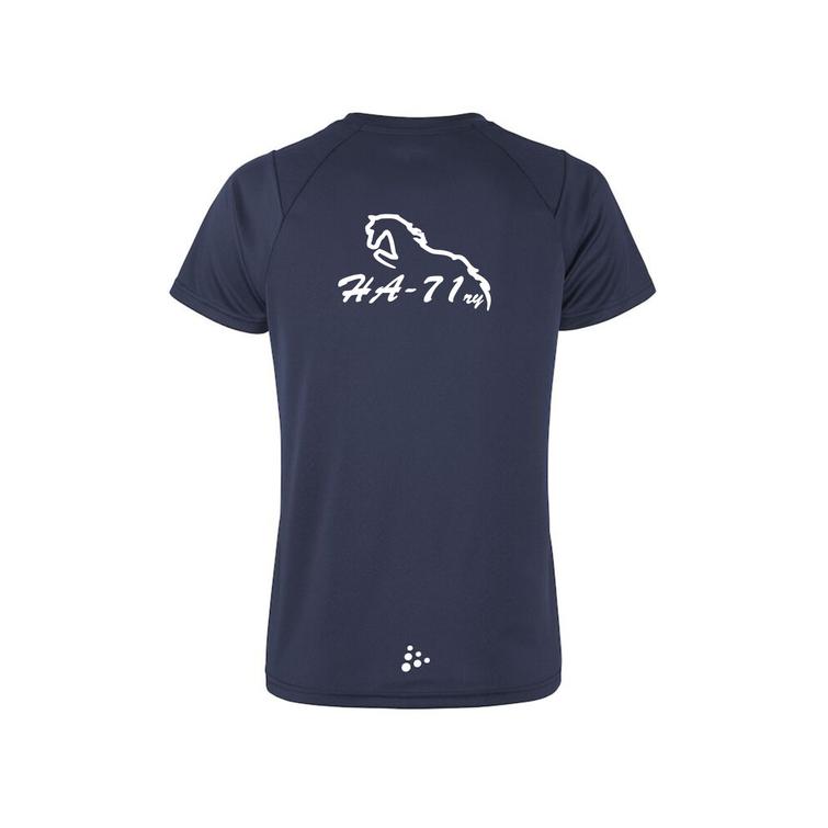 Naisten tekninen t-paita HA-71 logolla