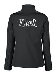 Naisten vert softshell takki KuoR logolla