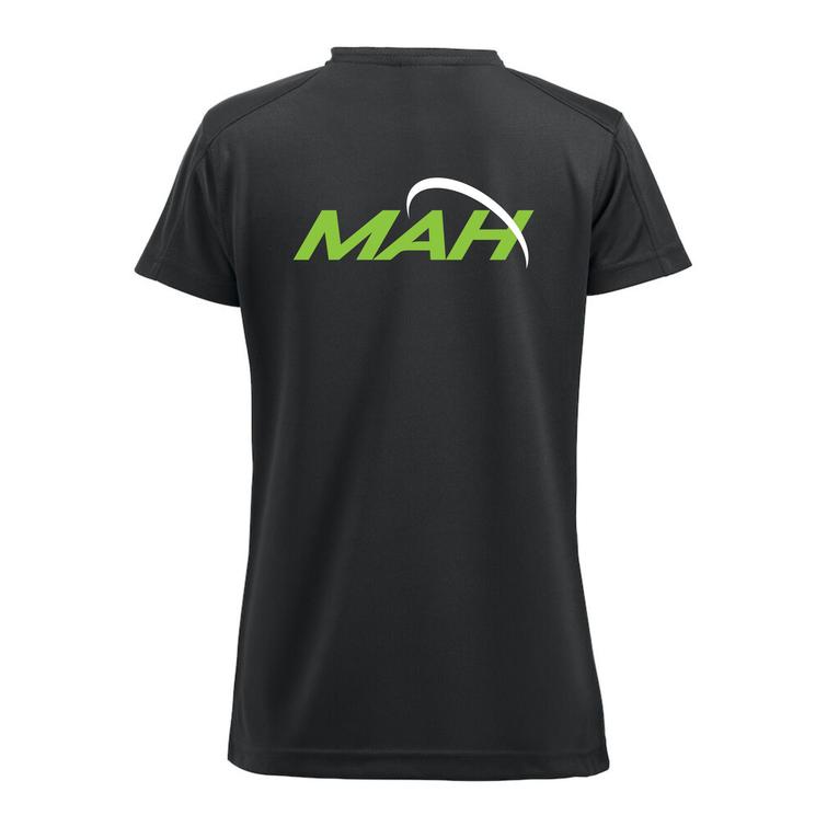 Naisten tekninen t-paita MAH logolla