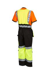 Huomiov&auml;rinen riipputasku avohaalari kelta/musta