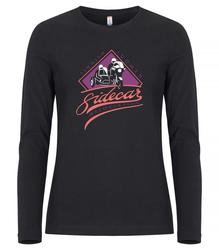 Naisten pitk&auml;hihainen paita Suomen Sivuvaunuyhdistys logolla