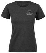 Naisten strech t-paita Mustikkamäen ratsutalli logolla