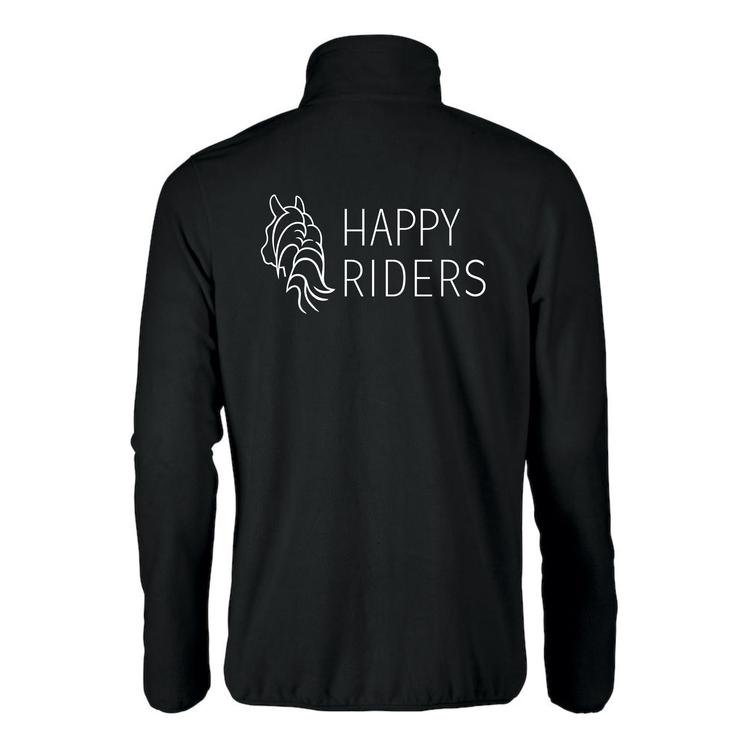 Miesten microfleece takki Happy riders logolla