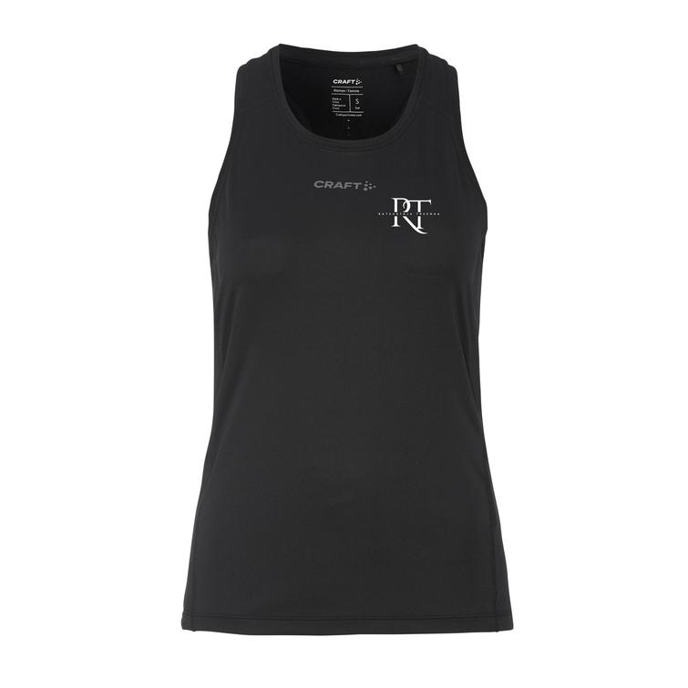 Naisten tekninen treenitoppi RT logolla