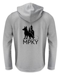 Miesten tekninen vetoketjullinen huppari MPKY logolla