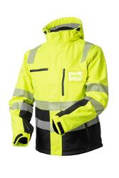 Huomiov&auml;rinen vedenpit&auml;v&auml; talvitakki Happy riders logolla