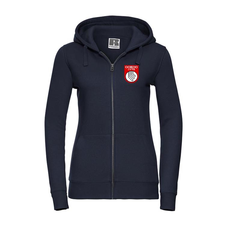 Naisten vetoketjuhuppari ookoo logolla