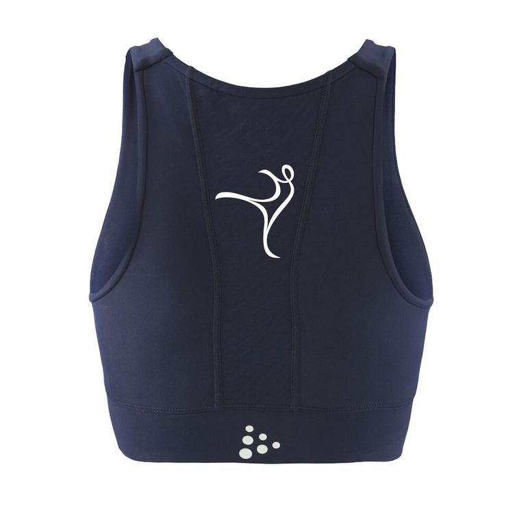 Naisten crop top Kataja voimistelu logolla