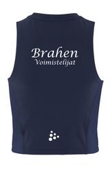 Naisten Crop Singlet toppi BraVo logolla