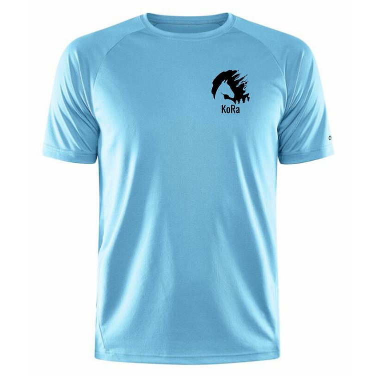 Miesten tekninen t-paita KoRa logolla