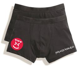 Miesten 2 pck boxer alushousut P-K logolla