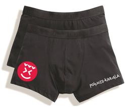 Miesten 2 pck boxer alushousut P-K logolla