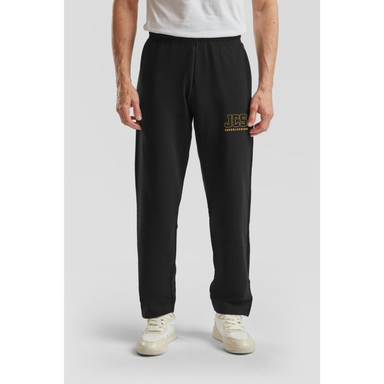 Suoralahkeiset collegehousut JCS logolla