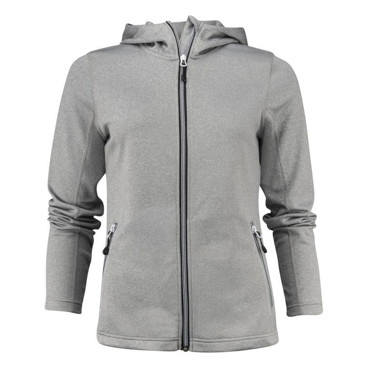 Naisten tekninen vetoketjullinen huppari MPKY logolla