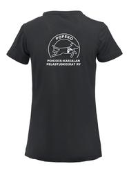 Naisten strech t-paita Popeko logolla