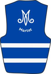 Huomioliivi M-Martat logolla