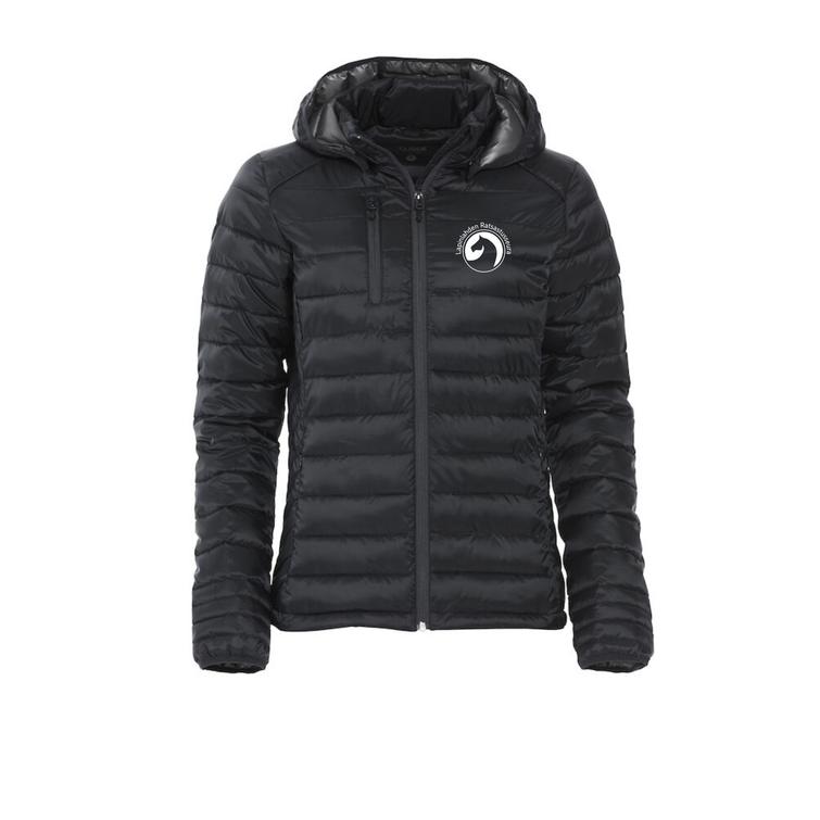 Naisten kevyt toppatakki Lapinlahden ratsastusseura logolla