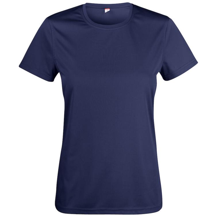 Naisten tekninen t-paita Liljan ratsutalli logolla