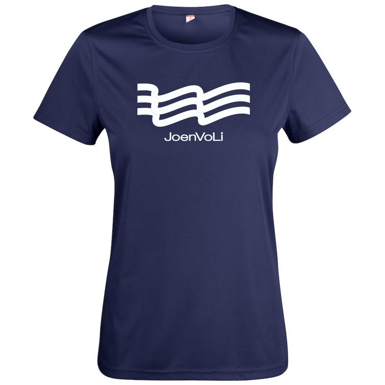 Naisten tekninen t-paita JoenVoLi logolla