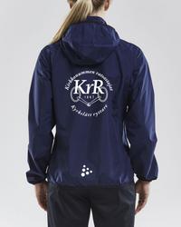 Naisten kevyt sadetakki KrR logolla