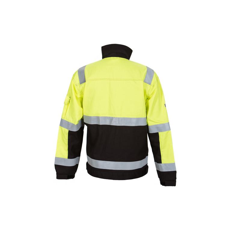 Huomiov&auml;rinen palosuojattu takki kelta/musta