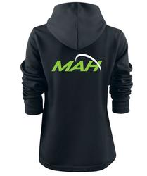 Naisten vetoketju huppari MAH logolla