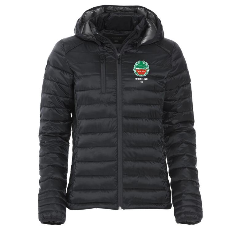 Naisten kevyt toppatakki Voikkaan Viesti logolla