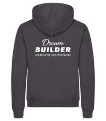 Vetoketjuhuppari Dream Builder logolla