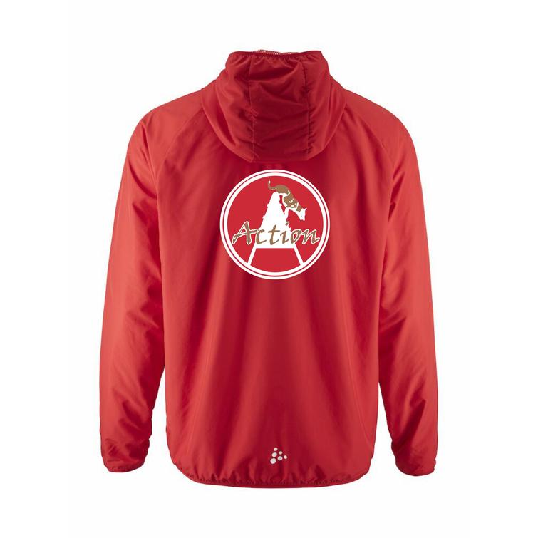 Miesten kevyt tuulitakki Action logolla