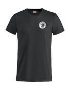 Miesten basic t-paita Joensuun ratsastajat logolla