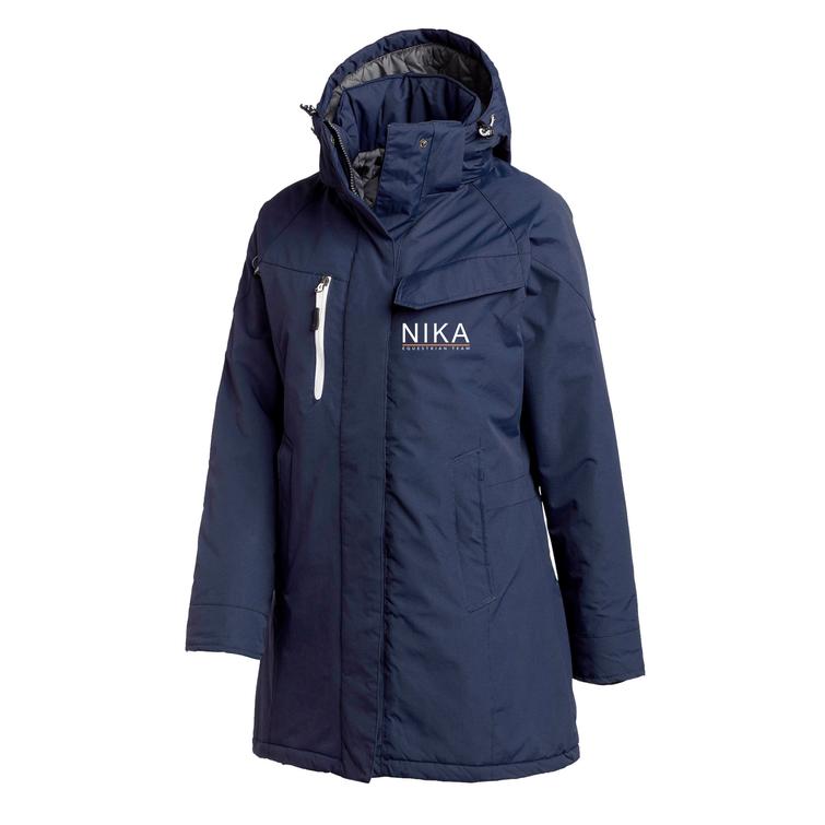 Naisten talvitakki Nika logolla