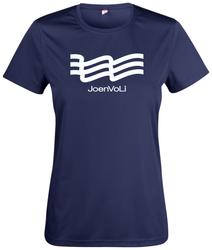Naisten tekninen t-paita JoenVoLi logolla
