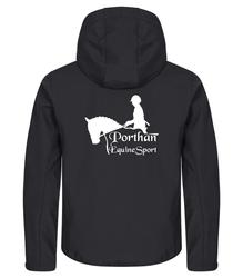 Miesten classic softshell takki Porthan logolla