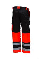 Huomiov&auml;riset vy&ouml;t&auml;r&ouml;housut puna/musta