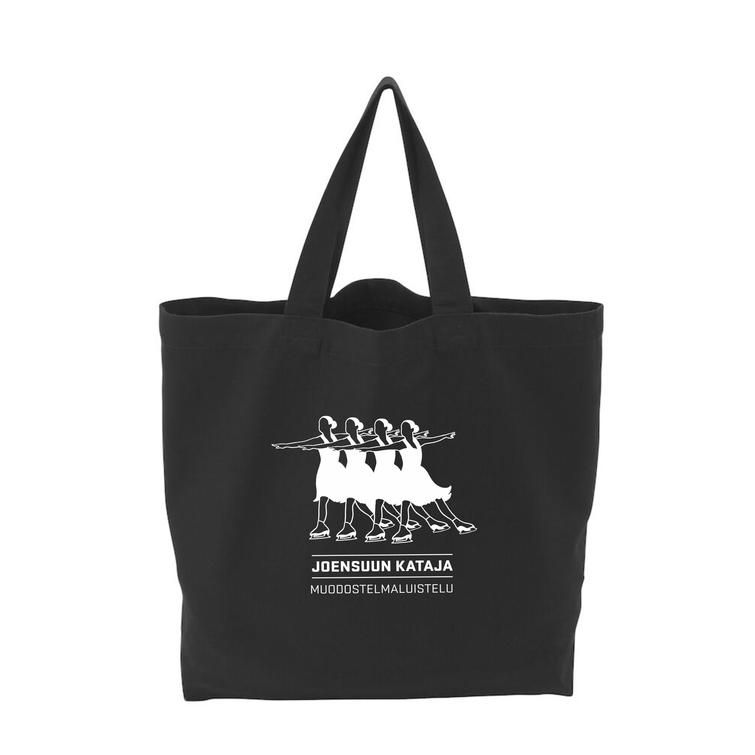 Iso kangaskassi Kataja muodostelmaluistelu logolla