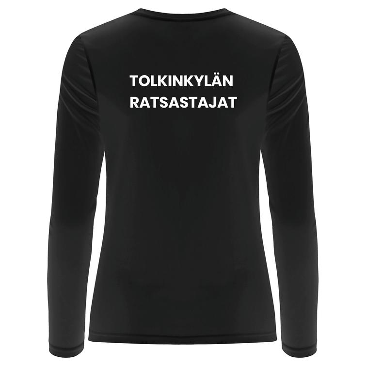 Naisten tekninen pitk&auml;hihainen paita ToRa logolla