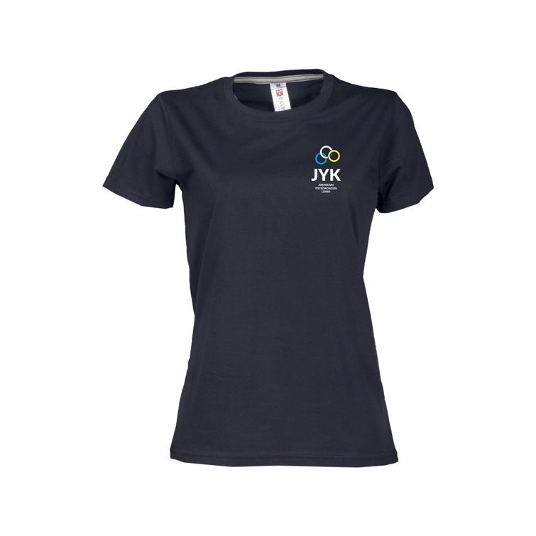 Naisten t-paita pienellä JYK logolla