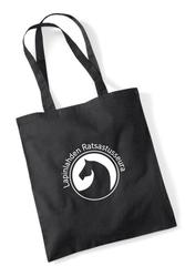 Puuvillakassi Lapinlahden ratsastusseura logolla