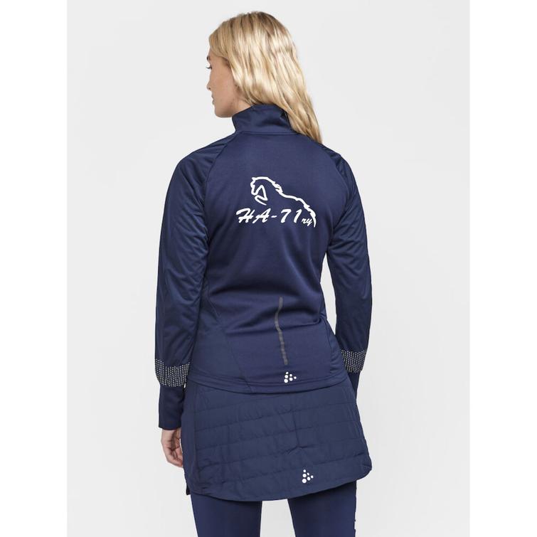 Naisten ohut topattu takki HA-71 logolla