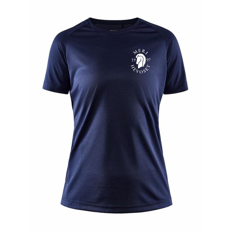 Naisten tekninen t-paita Merihevoset logolla