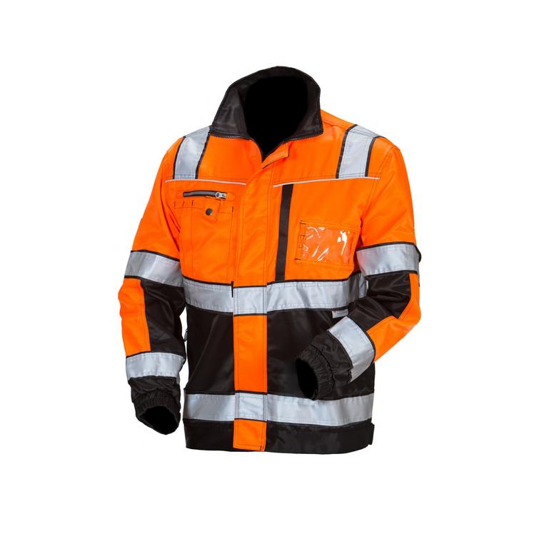 Huomiovärinen takki oranssi/musta