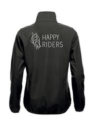 Naisten basic softshell takki Happy riders logolla