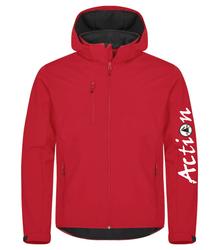 Miesten softshell takki Action logolla