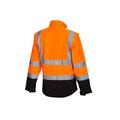 Huomiov&auml;rinen softshell takki oranssi/musta