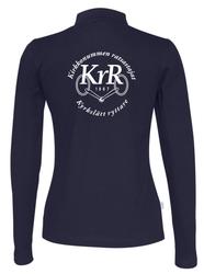Naisten pitk&auml;hihainen pikee KrR logolla