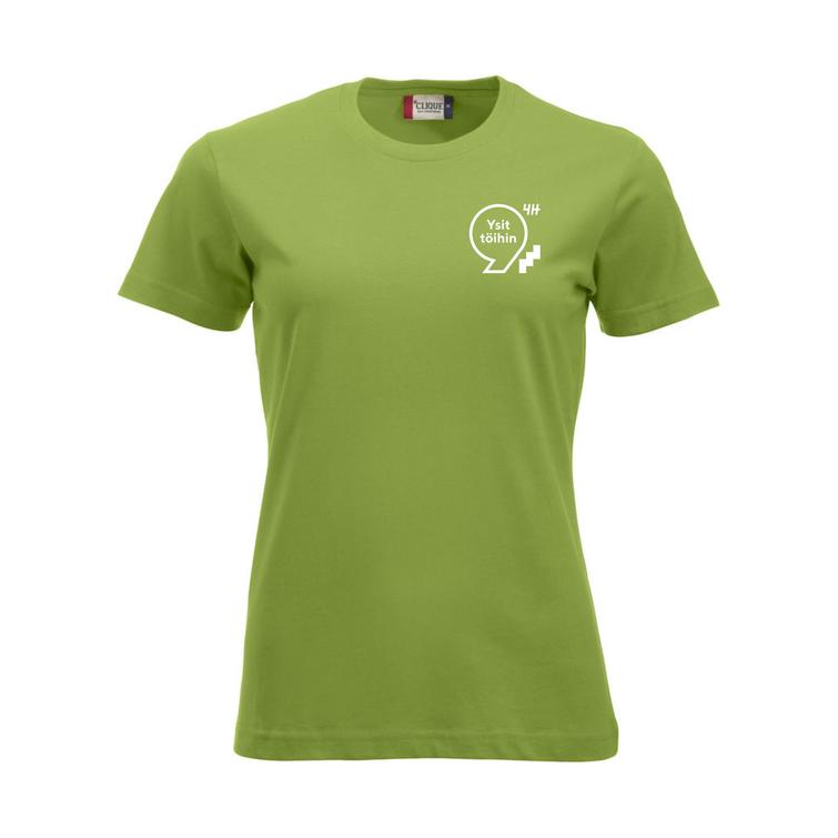Naisten t-paita 4H Ysit töihin logolla