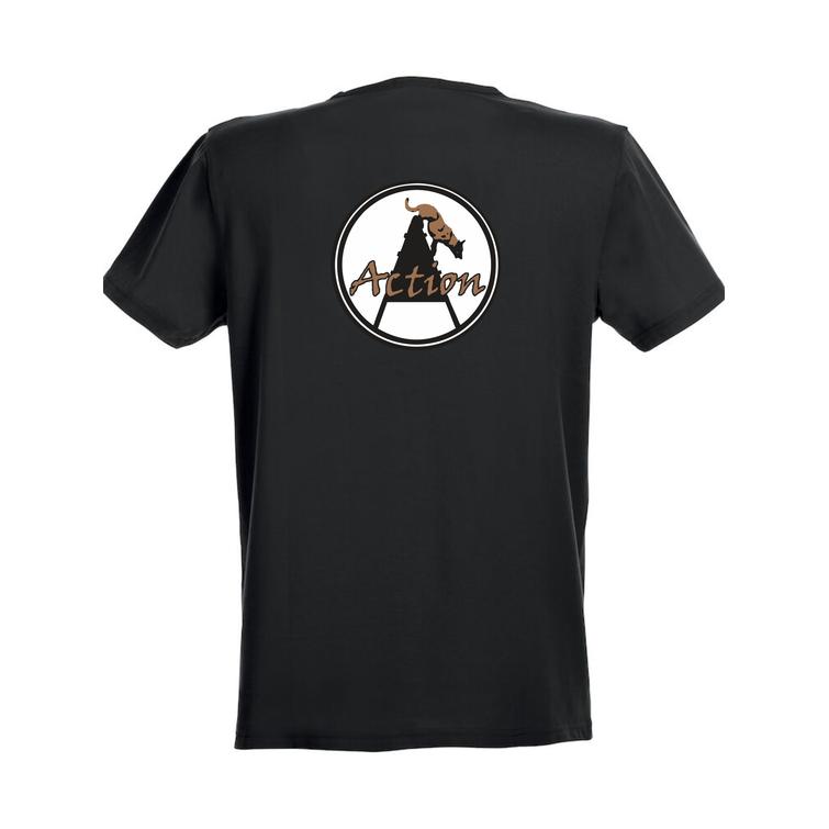 Miesten strech t-paita Action logolla