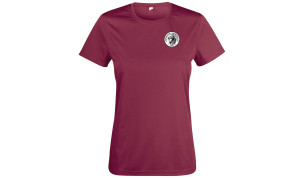 Naisten tekninen t-paita Joensuun ratsastajat logolla