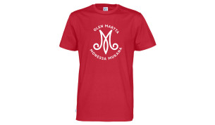 Miesten t-paita M-monessa mukana logolla